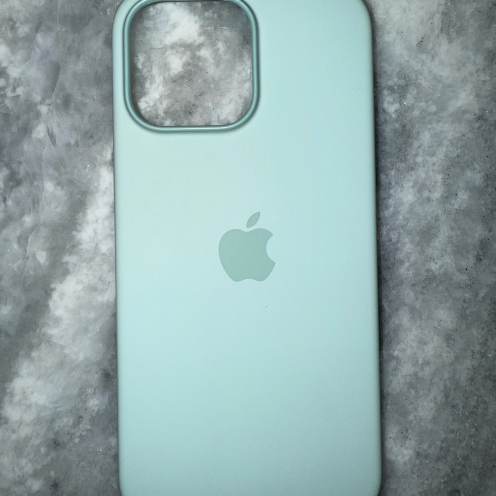 iPhone 16 Pro Max Apple Mint Green Silicone iPhone Case